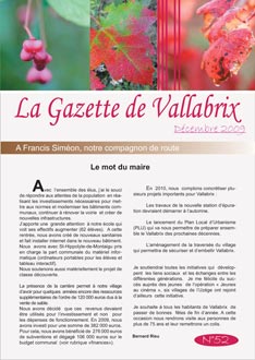 La gazette de vallabrix Numéro 52